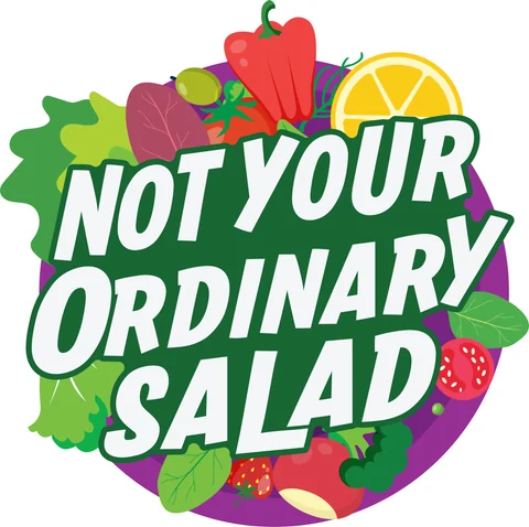 Not Your Ordinary Salad logo, healthy salad and food brand